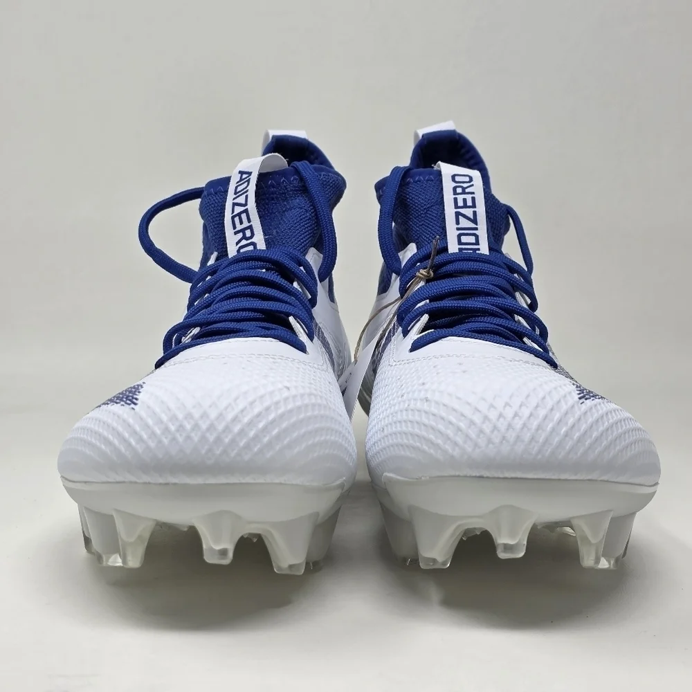 adidas Adizero Impact Football Cleats Mens Size 9 White Shoes IF2478 New